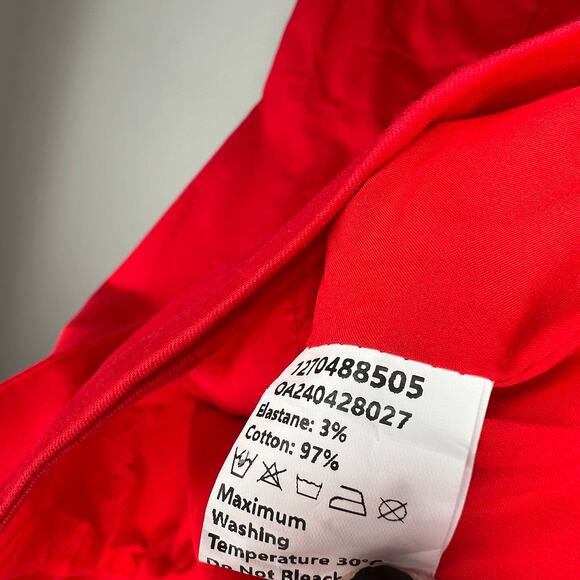 Commense Red Button Front Mini Dress Size XS - Picture 5 of 9